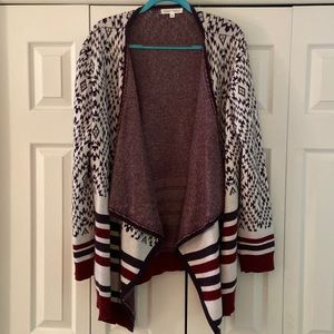 Stitch Fix Honey Punch open waterfall edge cardigan
